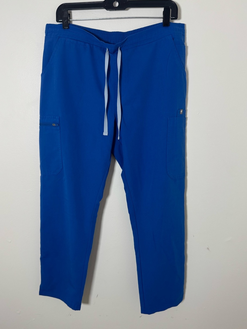 FIGS Yola Scrubs Pants Womens Large P Blue High Waisted Skinny Cargo TW2000P